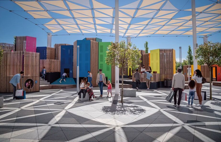 1100m²Colorful Village Theme Park for Children In Piemonte